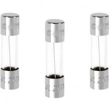 Juego de 3 fusibles de vidrio rápidos 5A 250V 5x20 mm