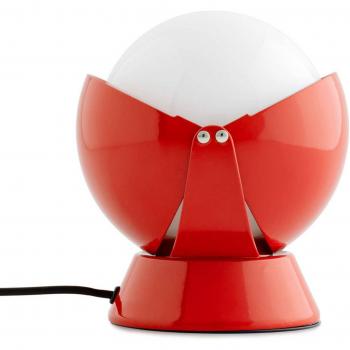 Lámpara de mesa LED Buonanotte Stilnovo, roja