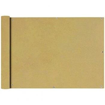 vidaXL Toldo para Balcón de Tela Oxford Beige 75x600 cm Lona Sombra de Terraza