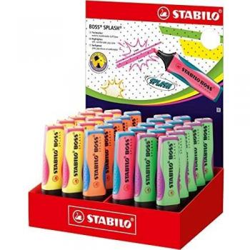 STABILO Rotulador boss splash 75 expositor sobremesa de 30 unidades colores surtidos