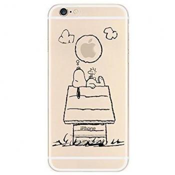 Iphone 7 Plus Caso por licaso® para el patrón de Iphone 7 Plus TPU Perro Sueña Comico de silicona ultra-delgada proteger su Iphone 7 Plus es elegante y cubierta regalo de coches