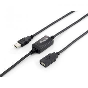 Equip 133310 Cable USB 10m USB 2.0 USB A Negro