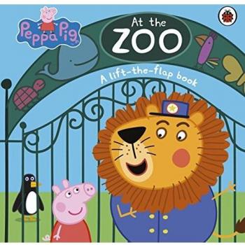 Peppa Pig: At the Zoo - Lift-the-Flap Book, libro interactivo para niños con solapas que se levantan, ilustraciones coloridas y divertidas aventuras de Peppa Pig en el zoológico