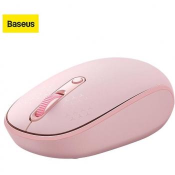 Ratón inalámbrico Bluetooth Baseus F01B 1600DPI silencioso con receptor Nano USB 2.4GHz para PC, MacBook, tablet y portátil color violeta