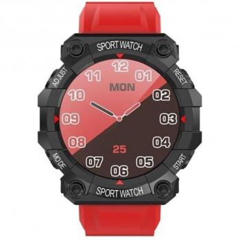 FD68 Smartwatch Rojo con Monitor de Actividad Física y Notificaciones de Smartphone