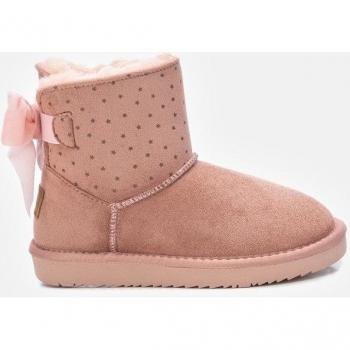 Botín de Niña Xti 150566 Camel Elástico con Detalles de Estrellitas y Forro de Pelo