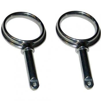 Perko 1267DP0ZNC Round Type Rowlock Horns, Plain by Perko