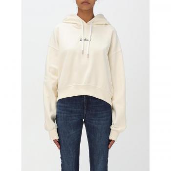 Yellow Cream Cotton Sweatshirt DISCLAIMER for Women - Size S