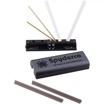 Spyderco Knife Sharpener Tri-angle Sharpmaker Used to Sharpen Hunting Knives & Self Sharpening Knife by Using Ceramic Knife Sharpening Stone