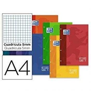 Oxford 100580996 - Pack de 30 recambios de hojas para cuadernos, multicolor