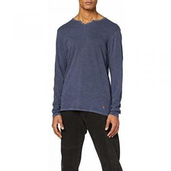 JACK & JONES Jprben BLU. tee LS Split Neck Camisa Manga Larga, Azul