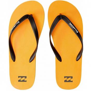 Billabong Mens Flip Flops ~ Tides Solid Orange