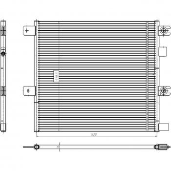 Condensador de aire acondicionado EASY FIT NRF 350504
