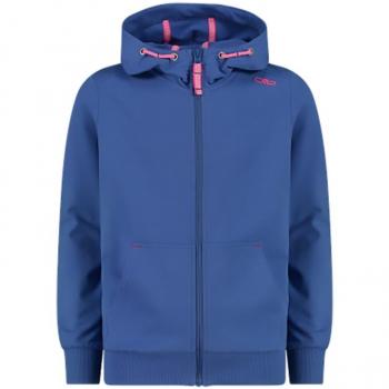 Cmp Girl Stretch Hoodie Softshell Jacket - Provenza Color, Size 6Y