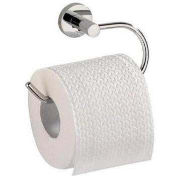 WENKO Power-Loc® portarrollos Elegance - fijar sin taladrar, Cinc moldeado bajo presión, 15.5 x 9.5 x 5 cm, Cromo