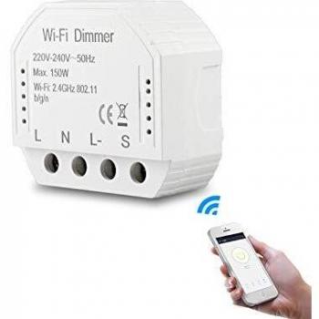 Interruptor de regulador de intensidad de luz LED inteligente WiFi DIY Smart Life/Tuya APP mando a distancia 1/2 modo interruptor, funciona con Alexa Echo Google Home