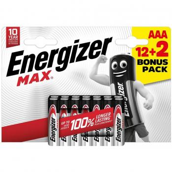 Energizer Pack de Pilas Alcalinas AAA LR03 12+2