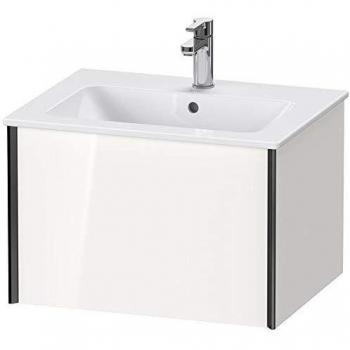 Mueble Bajo Lavabo Suspendido Duravit XViu 61x40x48 cm, 1 Cajón, Blanco Brillante/Negro Mate
