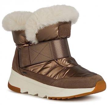 Botines Geox D Falena B Abx - Botas de invierno impermeables con cuña y tecnología TEX, color marrón, talla 37