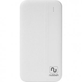 Batería Externa Nubbeh Twister Powerbank 10000mAh 2xUSB-A + USB-C con QC 22.5W Blanco
