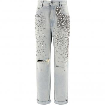 Golden Goose Women's kim Jeans in Light Blue, Size 26, GWP00844P00062650100