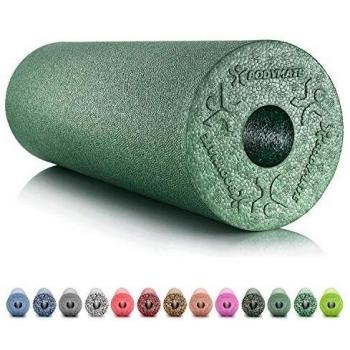 BODYMATE Rodillo Standard para tejido fascial | Dureza media | Longitud 45 cm diámetro 15 cm | Con libro electrónico gratuito | Rodillo miofascial profesional