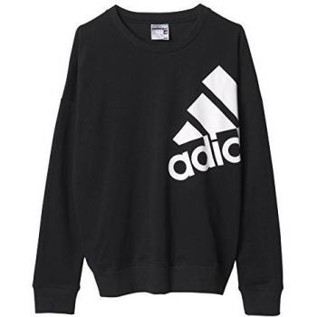 adidas ESS Logo Sweat - Sudadera para mujer, color negro / blanco, talla M