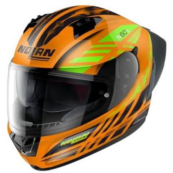 Nolan N60-6 Sport Hotfoot Casco Integral - Negro Naranja (M)