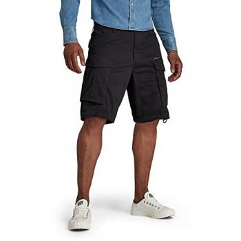 G-Star Rovic Zip Relaxed Men's Shorts, Black, Casual Cotton