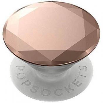 Soporte PopSockets PopGrip Premium Diamante Metálico Oro Rosa