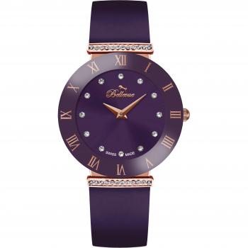 Bellevue Reloj Mujer Analogico Cuarzo con Correa de Tela E.113