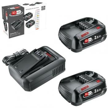 Set Starter Bosch 18V con 2 baterías de litio de 2,5 Ah y cargador AL 18V-44