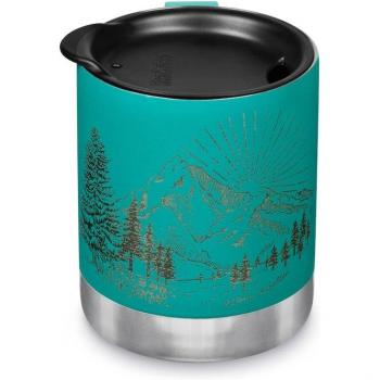 Klean Kanteen Camp Mug 12oz con aislamiento al vacío y tapa Tumbler Lid, capacidad de 350 ml, color turquesa gris