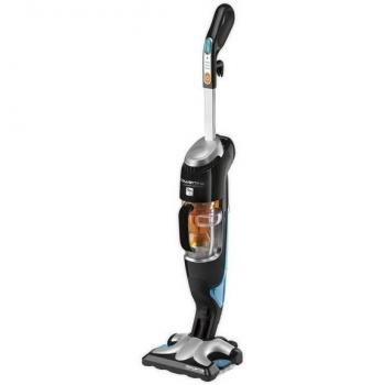 Rowenta RY7535WH Aspiradora Escoba 2 en 1 Clean & Steam, Litio 18V, Negro/Gris, 1700W
