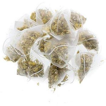 Aromas de Té - Infusión de Manzanilla Ecológica en Bolsitas/Manzanilla Pirámides con Efecto Calmante y Reparador del Aparto Digestivo, 10 Pirámides