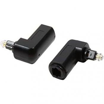 Adaptador de Audio Toslink LogiLink CA1017, 90° Angulado, Negro