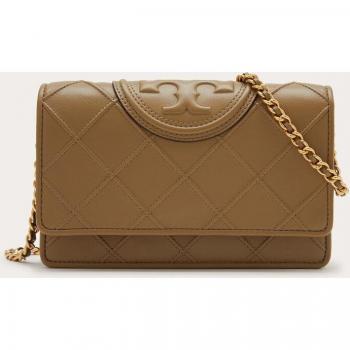Tory Burch Stylish Leather Cross Body Bag for Women, Beige, Size: ONE SIZE