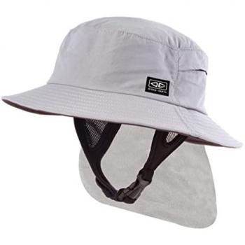 Ocean & Earth Sombrero Indo Stiff Peak Surf Hat para Hombre (S, Blanco)