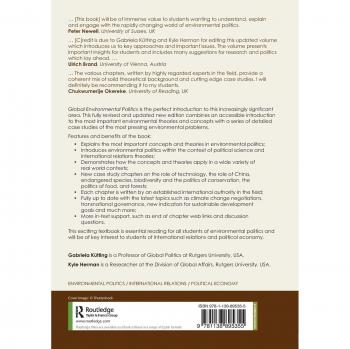 Routledge Global Environmental Politics Book