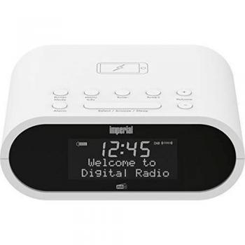 Despertador Digital DAB+ Imperial Dabman D20 Blanco con Cargador Inalámbrico
