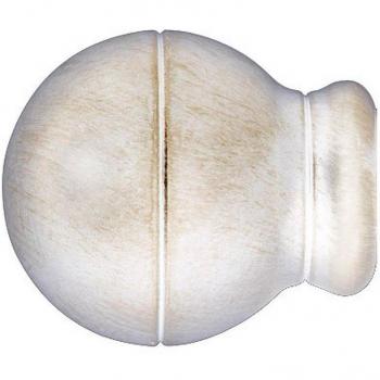 Riel Chyc 5437167 Terminal Forja Esfera Rayada 28 mm. Marfil Oro