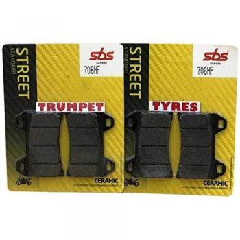 Pastillas de Freno Cerámicas SBS 706HF para Moto Stradales y ATV
