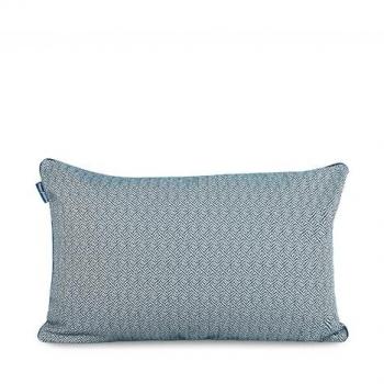 Funda de Cojín Decorativo Herringbone 60x40 cm Azul Marino - Alta Calidad Algodón y Poliéster