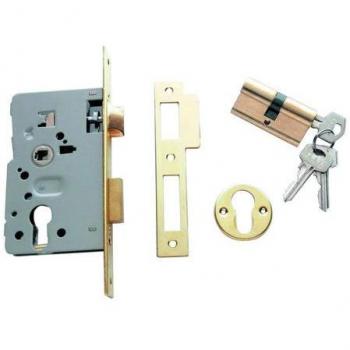 Cilindro Cplus con Alarma, Leva Larga 30-40 Niquel