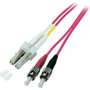Cable de Red Duplex LC-ST OM4 2m LSZH 2mm Erikaviolett