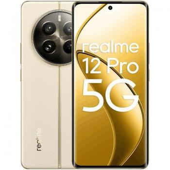 Realme 12 Pro 5G 12/256GB Beige Libre - Smartphone Realme de última generación con conectividad 5G, pantalla AMOLED de 6.7 y gran capacidad de almacenamiento en color beige.
