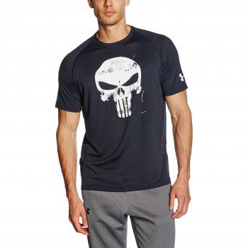 Under Armour Alter Ego Punisher Team - Camiseta para hombre, color negro, talla LG