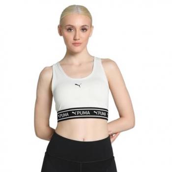 Puma 4Keeps Elastic Sports Bra Vapor Gray Women's L