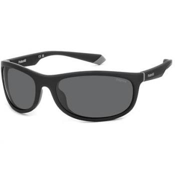 Polaroid Unisex Matte Black Grey Sunglasses PLD 2154/S 64MM