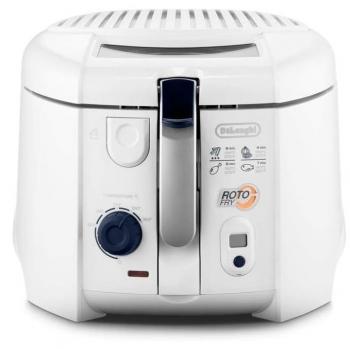 Friggitrice De'Longhi RotoFry F28533.W1 1800W con Cestello Rotante y Capacidad de 1 kg